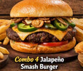 Combo #4 Jalapeno-Onions Smash Burger